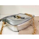 Gucci Women Jackie 1961 Lamé Mini Bag Silver Lamé Leather – Bild 4