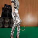 Gucci Women Jackie 1961 Lizard Mini Bag Silver Lamé Lizard - immagine 10