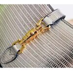 Gucci Women Jackie 1961 Lizard Mini Bag Silver Lamé Lizard - immagine 6