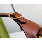 Gucci Women Jackie 1961 Mini GG Shoulder Bag Camel Ebony GG Canvas Crystals – Bild 7