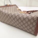 Gucci Women Padlock GG Medium Shoulder Bag Beige Ebony Supreme Canvas – Image 6