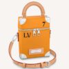 Louis Vuitton LV Men Vertical Soft Trunk Bag Saffron Yellow Cowhide Leather