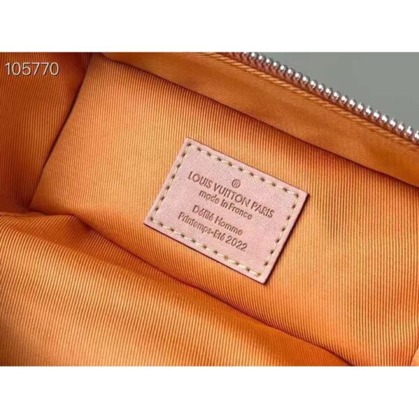 Louis Vuitton LV Men Vertical Soft Trunk Bag Saffron Yellow Cowhide Leather (7)