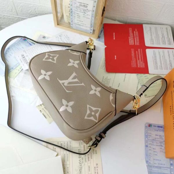 Louis Vuitton LV Unisex Bagatelle Mini Hobo Handbag Monogram Empreinte Embossed Grained Cowhide (10)