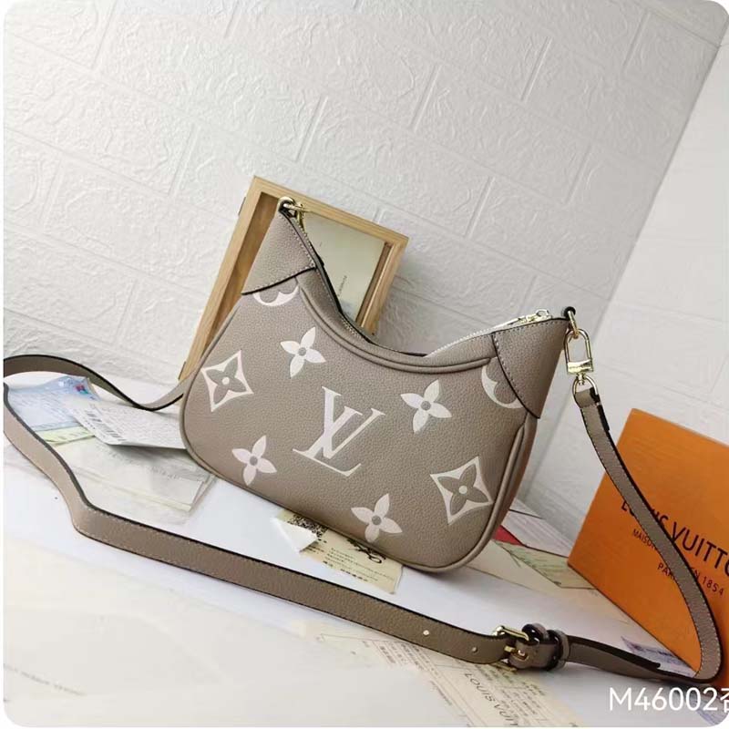 Louis Vuitton Bagatelle Dove/Cream Monogram Empreinte