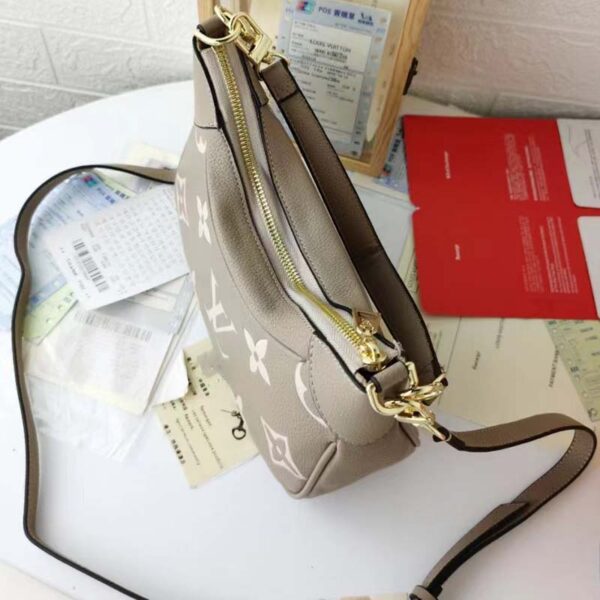 Louis Vuitton LV Unisex Bagatelle Mini Hobo Handbag Monogram Empreinte Embossed Grained Cowhide (4)