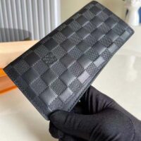 Louis Vuitton LV Unisex Brazza Wallet Black Damier Infini Leather (1)