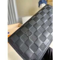 Louis Vuitton LV Unisex Brazza Wallet Black Damier Infini Leather (1)