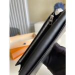 Louis Vuitton LV Unisex Brazza Wallet Black Damier Infini Leather – Image 5