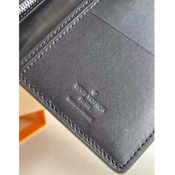 Louis Vuitton LV Unisex Brazza Wallet Black Damier Infini Leather (7)