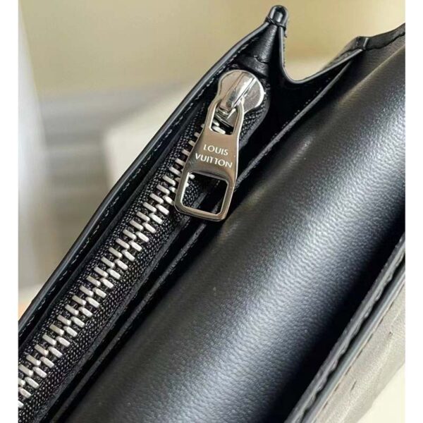 Louis Vuitton LV Unisex Brazza Wallet Black Damier Infini Leather (8)