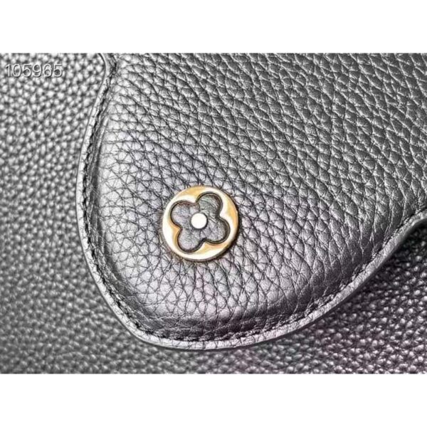Louis Vuitton LV Unisex Capucines BB Handbag Black Taurillon Cowhide Leather (9)