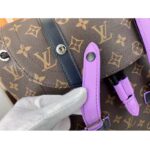 Louis Vuitton LV Unisex Christopher MM Backpack Monogram Macassar Coated Canvas - Image 7