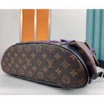 Louis Vuitton LV Unisex Christopher MM Backpack Monogram Macassar Coated Canvas - Image 5
