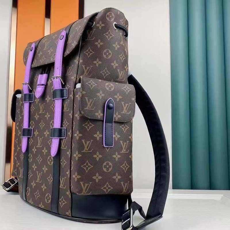 Louis Vuitton Monogram Macassar Canvas Christopher MM Backpack Louis Vuitton