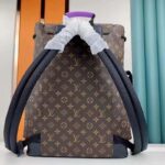 Louis Vuitton LV Unisex Christopher MM Backpack Monogram Macassar Coated Canvas - Image 4