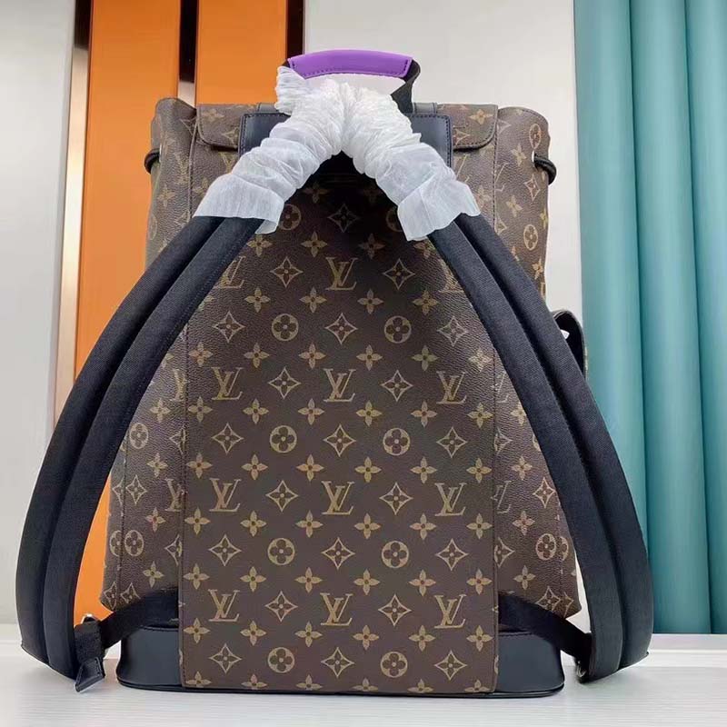 Louis Vuitton Monogram Macassar Canvas Christopher MM Backpack