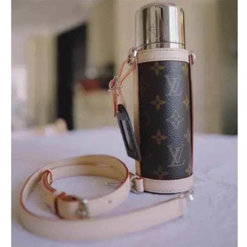 Louis Vuitton Monogram Steel and Canvas Flask Holder in United States