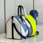 Louis Vuitton LV Unisex Keepall Bandoulière 50 Yellow Taurillon Cowhide Leather - Imagen 5