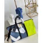 Louis Vuitton LV Unisex Keepall Bandoulière 50 Yellow Taurillon Cowhide Leather - Imagen 6