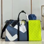 Louis Vuitton LV Unisex Keepall Bandoulière 50 Yellow Taurillon Cowhide Leather - Imagen 2