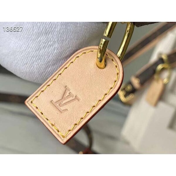 Louis Vuitton LV Unisex Leash MM Monogram Coated Canvas Cowhide Leather (2)
