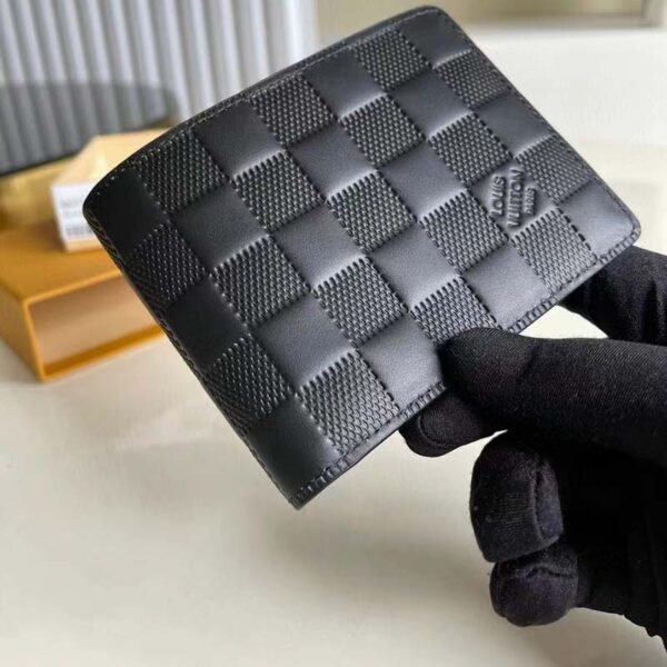 Louis Vuitton LV Unisex Multiple Wallet Black Damier Infini Leather (3)