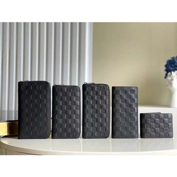 Louis Vuitton LV Unisex Multiple Wallet Black Damier Infini Leather (8)