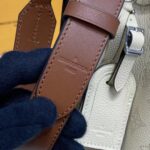 Louis Vuitton LV Women Muria Bucket Bag Crème Beige Mahina Perforated Calf Leather - Image 11