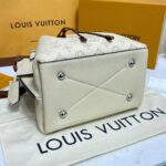 Louis Vuitton LV Women Muria Bucket Bag Crème Beige Mahina Perforated Calf Leather - Image 6