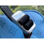 Louis Vuitton LV Unisex Outdoor Messenger Navy Blue Taiga Cowhide Leather Monogram Canvas – Image 9