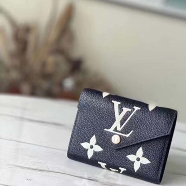 Louis Vuitton LV Unisex Victorine Wallet Black Monogram Empreinte Embossed Supple Grained Cowhide (3)