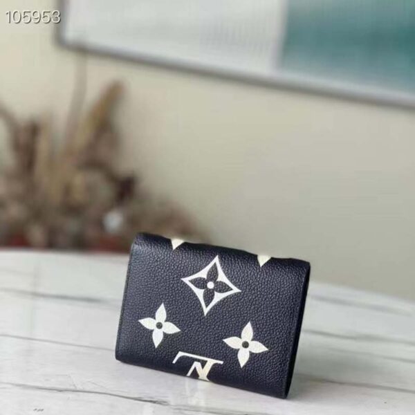 Louis Vuitton LV Unisex Victorine Wallet Black Monogram Empreinte Embossed Supple Grained Cowhide (7)