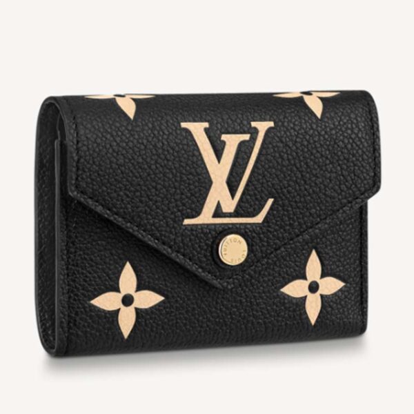 Louis Vuitton LV Unisex Victorine Wallet Black Monogram Empreinte Embossed Supple Grained Cowhide (8)