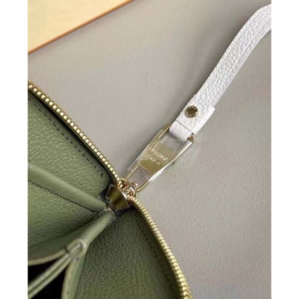 Louis Vuitton LV Unisex Zippy Wallet Green Monogram Empreinte Embossed Supple Grained Cowhide (5)