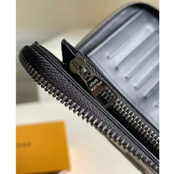Louis Vuitton LV Unisex Zippy Wallet Vertical Black Damier Infini Cowhide Leather (3)
