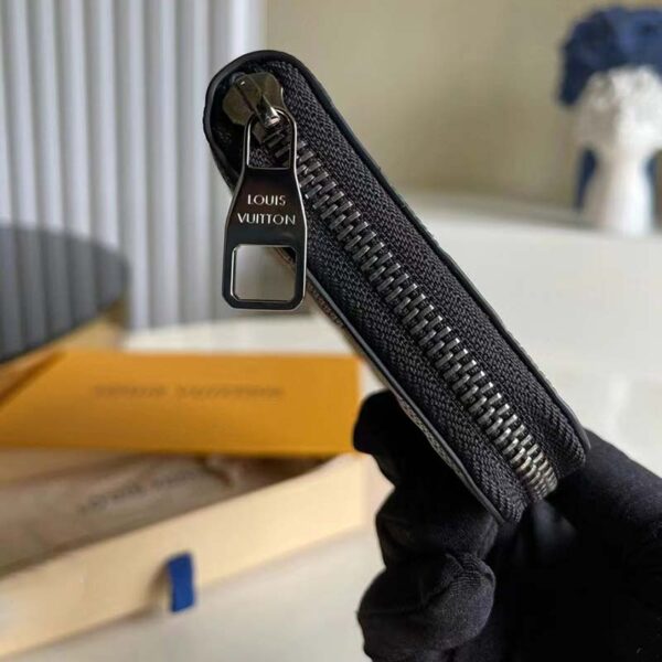 Louis Vuitton LV Unisex Zippy Wallet Vertical Black Damier Infini Cowhide Leather (5)