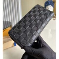 Louis Vuitton LV Unisex Zippy Wallet Vertical Black Damier Infini Cowhide Leather (2)