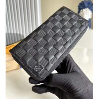 Louis Vuitton LV Unisex Zippy Wallet Vertical Black Damier Infini Cowhide Leather (2)