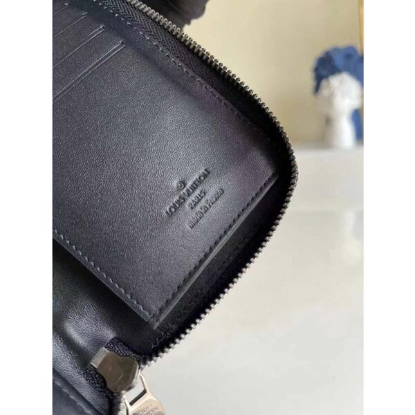 Louis Vuitton LV Unisex Zippy Wallet Vertical Black Damier Infini Cowhide Leather (9)