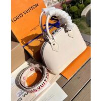 Louis Vuitton LV Women Alma BB Handbag White Epi Grained Cowhide Leather (1)