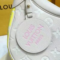 Louis Vuitton LV Women Bagatelle Beige Handbag Printed Embossed Grained Cowhide Leather (1)