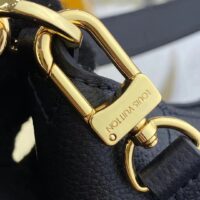 Louis Vuitton LV Women Bagatelle Black Handbag Monogram Empreinte Embossed Grained Cowhide (9)
