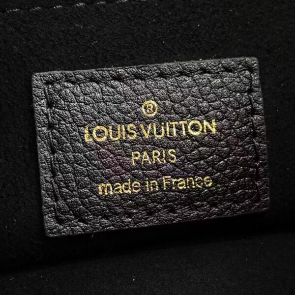 Louis Vuitton LV Women Bagatelle Black Handbag Monogram Empreinte Embossed Grained Cowhide (7)