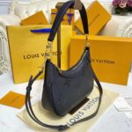 Louis Vuitton LV Women Bagatelle Black Handbag Monogram Empreinte Embossed Grained Cowhide – Image 5