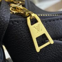 Louis Vuitton LV Women Bagatelle Black Handbag Printed Embossed Grained Cowhide Leather (9)