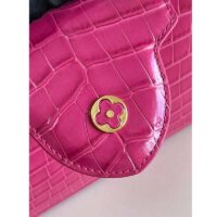 Louis Vuitton LV Women Capucines BB Handbag Pink Crocodilian Leather (1)