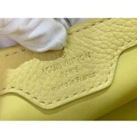 Louis Vuitton LV Women Capucines BB Handbag Yellow Taurillon Leather Canvas (3)