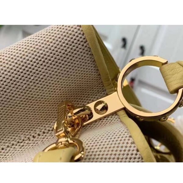 Louis Vuitton LV Women Capucines BB Handbag Yellow Taurillon Leather Canvas (6)