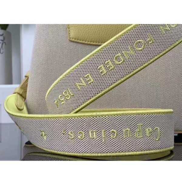 Louis Vuitton LV Women Capucines BB Handbag Yellow Taurillon Leather Canvas (7)
